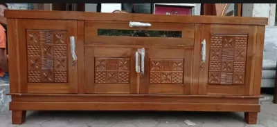 meja tv/Miswar kayu jati asli