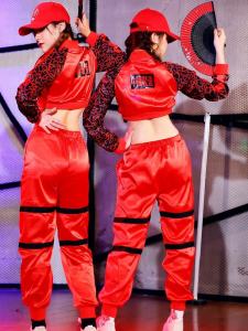 ชุดเต้นรำแจ๊สปาร์ตี้ปีใหม่สำหรับผู้หญิง ชุดการแสดงกลุ่ม ชุดเต้นรำสไตล์เมือง ชุดวงดนตรี ชุดเต้นรำแบบสวมใส่สบาย