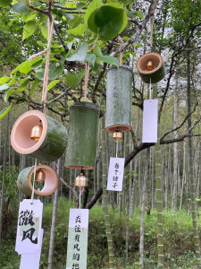 Bộ Đồ Thủ Công DIY Treo Chuông Gió Bằng Ống Tre Kiểu Trung Quốc Cho Trang Trí Nhà Cửa Và Trang Trí Ngoài Trời