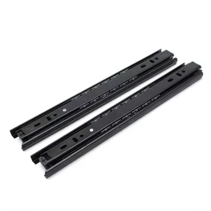 Ultra Quiet Drawer Slides Three-stage Track Home Furniture Drawer Guide ...