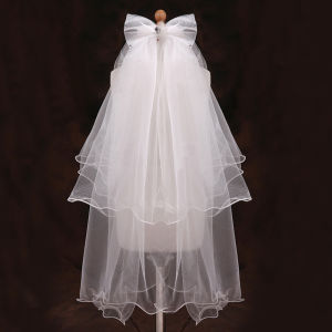 White Bridal Headpiece Engagement Proposal Photography Prop Womens Puffy Short Wedding Dress Accessory Hard Tulle Material