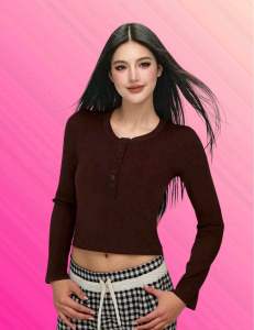 Áo thun croptop tay dài size 35-52kg