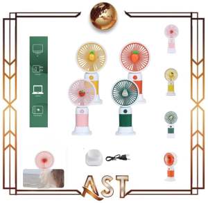 Kipas Angin Buah Karakter Mini Fan usb Genggam Tangan Portable Stand Holder