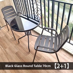 ZIYE | Purple Leaf Iron Garden Table and Chair Set