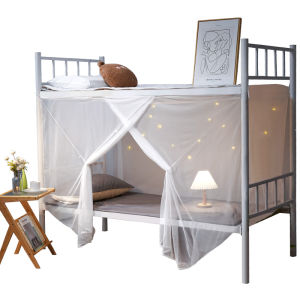 Integrated Mosquito Net Encrypted Mesh Single Bed for Dormitory Or Home Use Student Bedroom New Model Lake District China