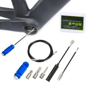 1Set Bicycle Housing Mountain Road Frame Wiring Tools Carbon Fiber Frame Threading Tube Oil Pipe Magnet Leads Bicycle Parts