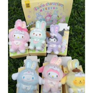 Toptoy-sanrio Latte Baby V3 Elf Bunny Series Vinyl Plush Toy Doll Ornaments Pendants Figure Gifts