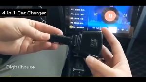 Car Charger 12V-24V Socket Splitter Charger PD QC3.0 Fast Charger C Ports Dual USB 4.8A Digital Display Power Adapter 3.1A Dual USB Car Fast Charger Socket Splitter 12-24V Dual USB Fast Charger Dual USB Digital Display