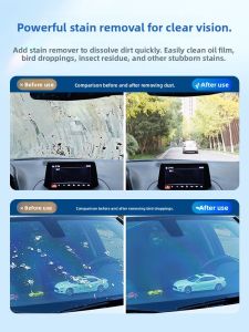 MONLEYTA | Strong Oil Film Remover Insect Residue Remover Rain Repellent Car Windshield Washer Fluid
