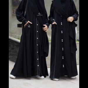 Abaya Black Series by Khizaanah Sunnah Dress Only Gamis