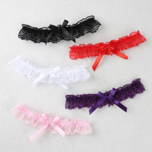 Lace Elastic Leg Garter Belt Wedding Gift Party Bridal Accessories Cosplay Ribbon Bow Suspender Fashion Thigh Harness New