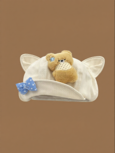 Cute Bear Cartoon Cat Ear Beret Show Small Face Beret