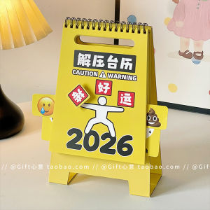 Bảng Lịch Để Bàn Chữa Căng Thẳng Thú Vị Sáng Tạo Mới 2026 Bảng Hiệu Cảnh Báo Giải Trí Chữa Lành Bàn Làm Việc Quà Tặng