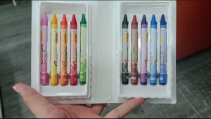 Hộp 10 Bút Sáp Màu Thiên Long Colokit CR-C07 - Màu Sắc Tươi Sáng Mềm Mịn Ít Bụi An Toàn Cho Bé Tập Tô Vẽ
