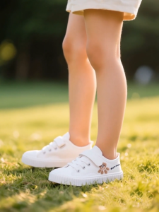 【พร้อมส่งจากกรุงเทพ】🚀 รองเท้าเด็ก ผ้าใบลายหมี ติดแผ่น Velcro สวมสบาย อายุ 6-12 ปี