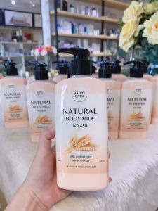 Sữa dưỡng thể Happy Bath Natural Body Milk No 450 mẫu mới 2023