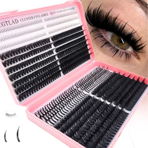 60D/80D/100D eyelash clusters with bottom and pointed eyelashes DIY fairy manga pointed thick artificial mink false eyelash make