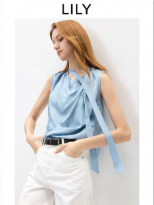 Lily | 100 Percent Acetate Short Sleeve Tunic for Summer Office Wear