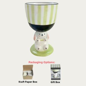 Rabbit Design High-footed Coffee Mug Large Capacity