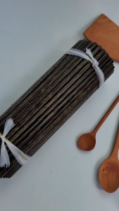 Combo 50 Đôi Đũa Thốt Nốt Rừng Tự Nhiên tặng kèm 5 Món Gia Dụng GỗĐũa Gỗ Không Hóa Chất nhuộm