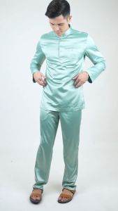 Forest x Hatta Dolmat Baju Melayu Cekak Musang Slim Fit Baju Melayu Ayah Anak Sedondon Baju Raya Set - BM23767 / FK20140BM