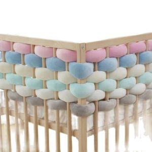 5M Woven Twist Single-strand Bed Circumference Crib Pillow Anti-collision Bed Circumference Guardrail Baby Room Decoration
