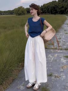 HUOLISI | Dopamine Blue Short Winged Sleeves T-Shirt