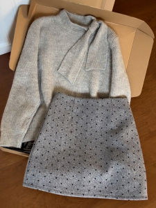 Karrar betsey | Miu-inspired Polka Dot Early Spring Dress