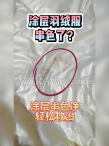 💗🙋♀️💗亮面羽绒服染色去除剂免洗涂层亮皮羽绒服串色还原恢复发霉清洗剂