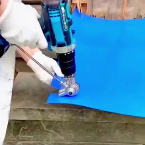 Metal Sheet Cutter Drill Attachment Double Headed Electric Drill Plate Cutter Metal Cutter Scissor