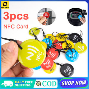 เสริมสภาพแอปพลิเคชันกันน้ำป้าย NFC บัตร Ntag213 รวมถึง RFID 144ไบต์ 13.56MHz สำหรับ NFC Mobile โทรศัพท์ 3ชิ้น