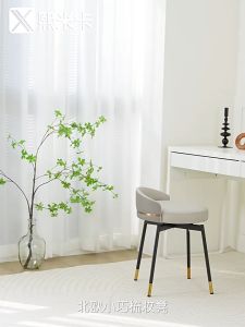 Rotating Makeup Stool Leisure Chair Light Luxury Simple Bedroom Rotating Dressing Chair Backrest Chair