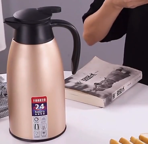 Shenar Termos Air Stainless Steel / Termos Kopi Teh European Vacuum Jug / Termor Air Panas Dingin 2 Liter