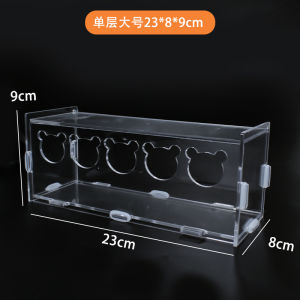 Acrylic Transparent Bird Feeder Jinglu Xing Duckling Feeder Pet Supplies Full Visibility Food Tray for Chickens And Birds