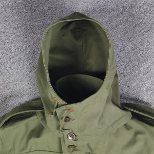 American Army World War II Army Green M43 Windbreaker Hat Mens Outdoor Field Windbreaker Balaclava M43 Windbreaker Matching Outdoor Hat