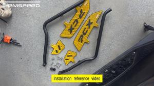 ที่วางเท้าด้านหน้าของรถจักรยานยนต์ที่วางเท้าที่วางเท้าเพลงคั่นยามรุกป้องกันสำหรับฮอนด้ากันชน PCX 160 125 PCX160 2025