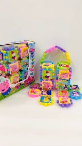 [NHIỀU MẪU] Đồ chơi lắp ghép xếp hình nút lớn hình chú heo pep pa/ kity/ chó cứu thương/ doremon cho bé thỏa sức sáng tạo lắp ráp