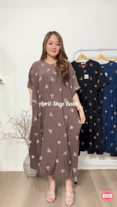 DASTER SUPER JUMBO LD 140 BUSUI TERBARU MOTIF MOZZA KEKINIAN DRESS WANITA BIGSIZE PIYAMA TIDUR
