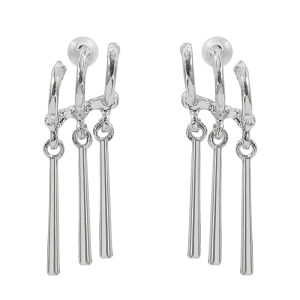 Bandai | 1Pair One Piece Zoro Anime Earrings Women Men Cosplay Earrings Piercing Jewelry Fashion Fake Triple Earring Dangle Long Earing