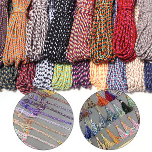 10Yards 4Strands Cotton Cord Polyester Rope For Costume Gift Box Decoration Cords DIY Jewelry Home Textile Cord Accessories