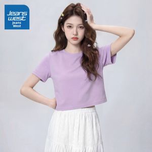 Jeanswest | Slim Fitted Sweet and Spicy Style T-Shirt Cotton Short Sleeve