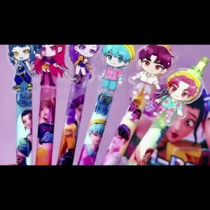 Bandai | Bộ Bút Gel Anime Hunter - 6/12/18 Cây Hình Nhân Vật Rumi Mira Zoey Saja Dùng Để Viết Và Vẽ Đồ Dùng Học Tập Quà Tặng Cho Mọi Lứa Tuổi