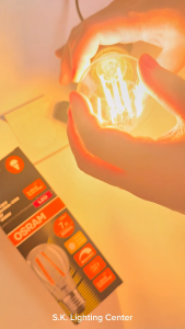 Osram หลอดไฟ LED ฟิลาเมนต์ (LED Filament) Dim ขั้ว E27 7W 220-240V หรี่ไฟได้ Omni 2700K แสงเหลือง