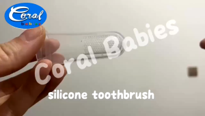 Coral Babies Baby Soft Silicone Finger Toothbrush BPA Free and Gentle