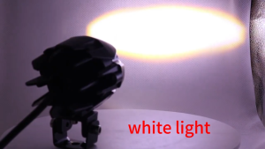 ไฟเสริม LED ไฟสปอตไลท์มอเตอร์ไซค์ สว่างมาก 3 สเต็ป (แสงสีขาว/เหลือง/สีเหลือง+ไฟรวมสีขาว) พร้อมขายึด ติดตั้งง่าย กันน้ำ