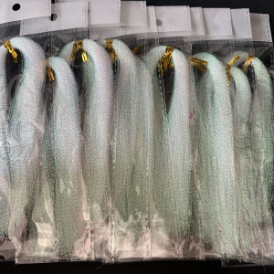 TAKBAS 10 Gói/Bộ Dụng Cụ Buộc Câu Cá Flash Fly Nhiều Màu Sắc Móc Câu Jig Phụ Kiện Trang Trí Mồi Câu Móc Câu Thép Carbon Dùng Cho Dòng Nước