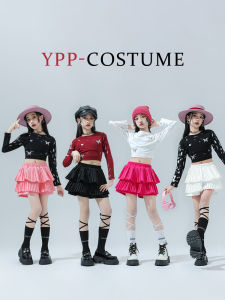 Childrens Jazz Dance Costume Sweet Cool Style Fashionable Stage Performance Outfit for Girls Toddler Kids Performance Clothes