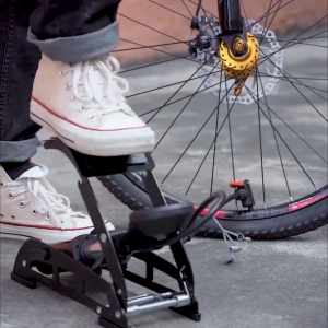 สูบลมเท้าเหยียบ ที่สูบลมจักรยาน พกพาสะดวก สูบลมยางรถยนต์ ที่สูบลม รถมอเตอร์ไซค์ สูบล สูบลมท่อคู่ Foot Pump