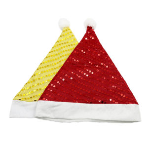 (1 Pcs/pack) 28x36cm Christmas Hat Glitter Carried Sparkling New Year Holiday Show Props Decorating Atmosphere Exquisite DIY