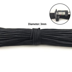 1/2/3/4/5/6mm Diameter Paracord Parachute Cord Outdoor Gear for Climbing Camping Hiking DIY Bracelet Jewelry Making Lanyard